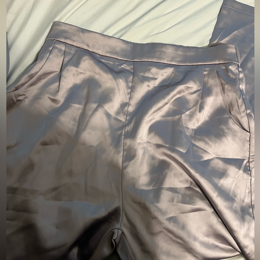 LILAC SILKY PANTS